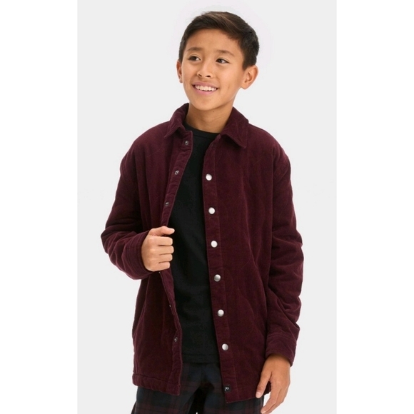 Art Class Quilted Corduroy Jacket Maroon Size S (6/7) - Picture 1 of 14